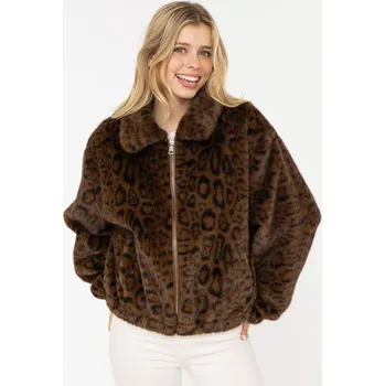 Dámská vesta Bunda Zwillingsherz Braun/ Schwarz 3883932 S/M