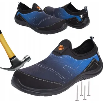 Pracovní obuv Pracovní nazouváky Specto, polobotky s ocelovou špičkou S1P, velikost 44