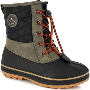 Dívčí kozačky Boty Kimberfeel Schwarz/ Khaki 768010 34