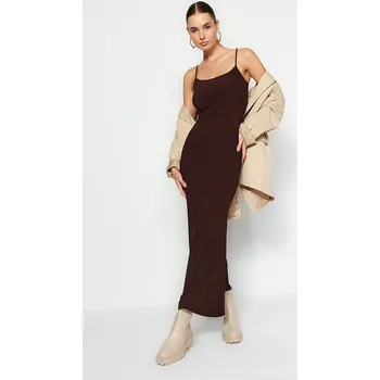 Dámské šaty Šaty trendyol Dunkelbraun 820618 XL
