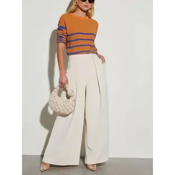 Dámské kalhoty Milan Kiss Creme 6601079 L