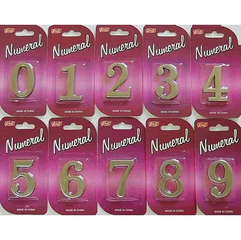 Domovní cedule C45 Číslice 45mm - "6" - Broušený nikl (C45 Číslice 45mm - "6" - Broušený nikl v povrchu broušený nikl. Vhodné řešení pro nábytek v interiéru.)