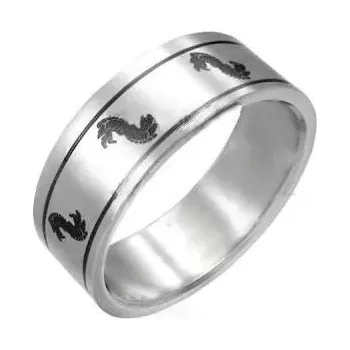 Řetízek Prstýnek chirurgická ocel se vzorem 342 (Šperky z chirurgické oceli)