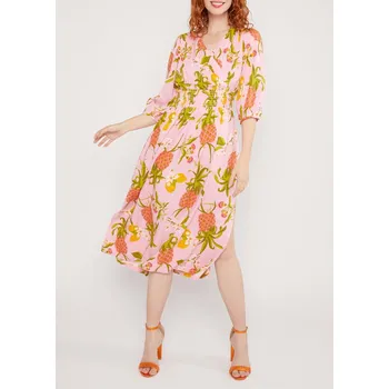 Dámské šaty Šaty Blutsgeschwister Rosa/ Grün 7988426 XL