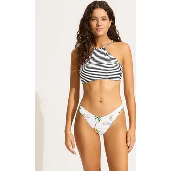 Dámské oblečení Plavky Seafolly Weiß/ Schwarz 774430 M