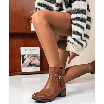 Dámské kozačky Boty Sixth Sens Hellbraun 3780690 36