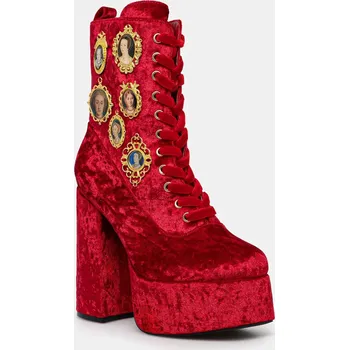 Dámské kozačky Nízké kozačky Koi Footwear The Six Shadows DBP16 červená 33X, EUR 40