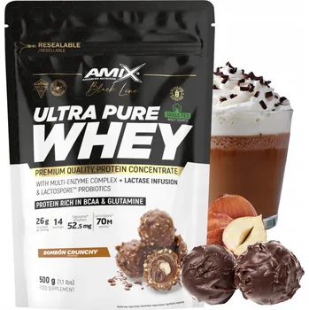 Protein Protein syrovátkový koncentrát - WPC Amix powder 500 g příchuť Čokoláda sušenek