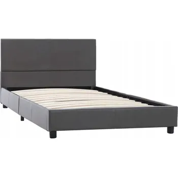 Ložnice Čalouněná jednolůžková postel VidaXL 100x200 cm, odstíny šedé