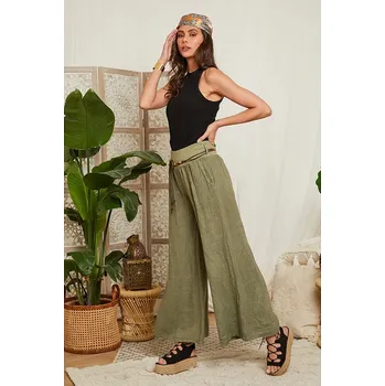 Dámské kalhoty Lin Passion Khaki 162749 38/40