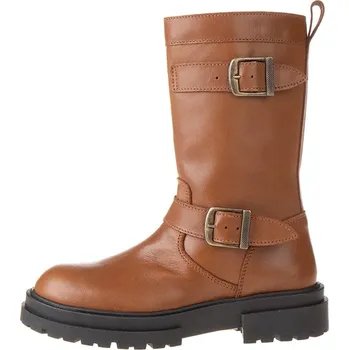 Dívčí kozačky lamino Hellbraun 9755476 32