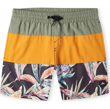 Chlapecké plavky O'Neill Khaki/ Orange 6738227 140