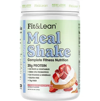Fitness strava Fit & Lean Šejk na jídlo - Meal Shake 365 g Příchuť: Jahodový koláč