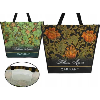 Carmani nákupní taška plast s květinovým motivem