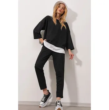 Dámské tričko trendyol Schwarz 5126017 S