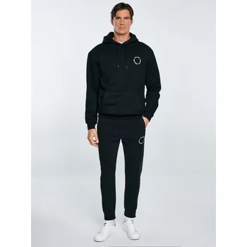 Pánská mikina PÁNSKÁ MIKINA S KAPUCÍ BIG STAR ČERNÁ AJROJER 906 L