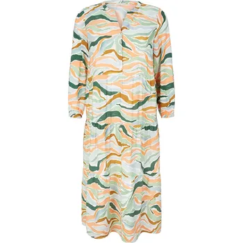 Dámské šaty Šaty Tom Tailor Grün/ Orange 4021427 48