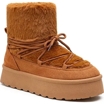 Dámské kozačky Boty Foreverfolie Camel 970117 36