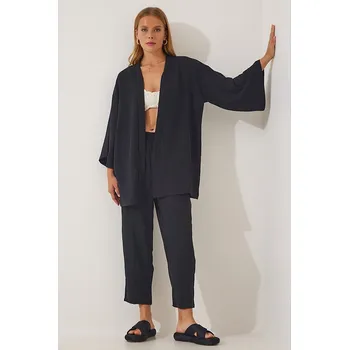 Dámské kalhoty Happiness Istanbul Schwarz 865707 40