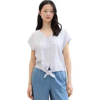 Dámské tričko Tom Tailor Hellblau/ Weiß 4095135 S