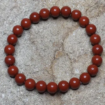 Náramek Náramek - Jaspis červený kulička 8 mm