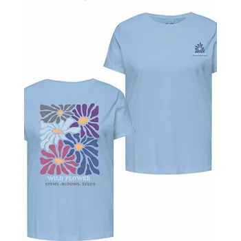 Dámské tričko Tričko ONLY Carmakoma Hellblau 9628831 S-42/44