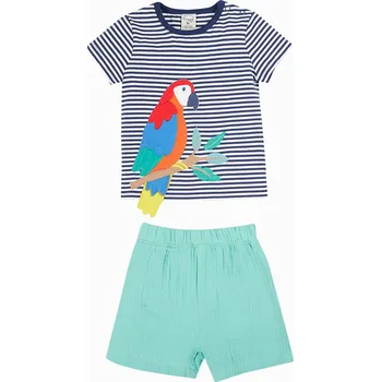 Dívčí tričko Tričko Frugi Dunkelblau/ Weiß/ Türkis 3023364 62