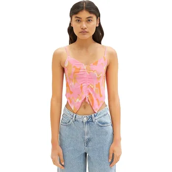 Dámské tričko Tom Tailor Pink/ Orange 152942 XL