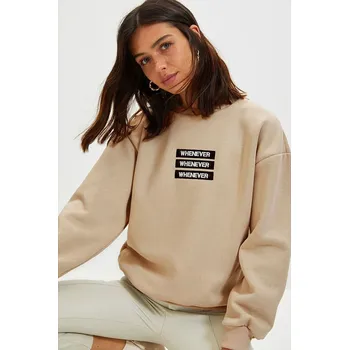 Dámská mikina Mikina trendyol Sand 7787785 S