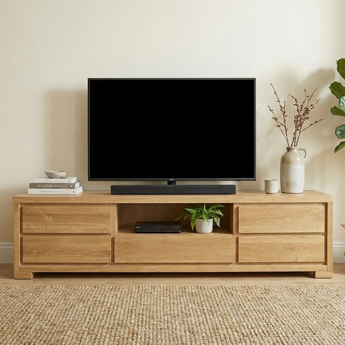 Dubový TV stolek RV352 DB Classic Oak - 220/50/45 (š/v/h) - 5YG