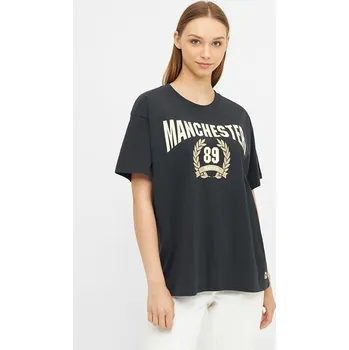 Dámské oblečení Tričko Bench Schwarz 231322 36