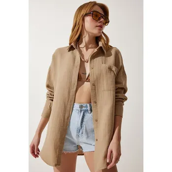 Dámské tričko Happiness Istanbul Hellbraun 1129529 38