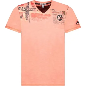 Pánské tričko Tričko Geographical Norway Koralle 3600395 S
