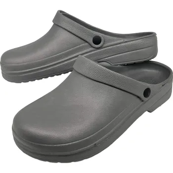 Pánské pantofle Sport Pánské šedé gumové nazouváky Barva: Šedá, Velikost: 49