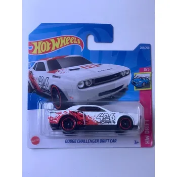 autíčko Hot Wheels - Dodge Challenger Drift Car white MOPAR ZE SBÍRKY