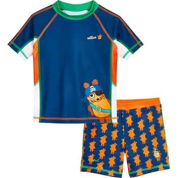 Chlapecké plavky Playshoes Dunkelblau/ Orange 9808947 86