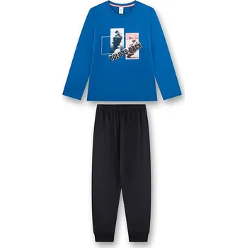 Chlapecké pyžamo Sanetta Blau/ Schwarz 5488713 164