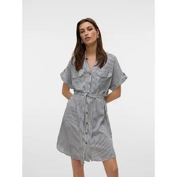 Dámské šaty Šaty Vero Moda Schwarz/ Weiß 5068998 XL