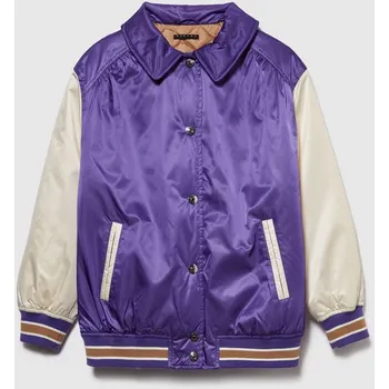 Dívčí bunda Sisley Lila/ Creme 977017 140