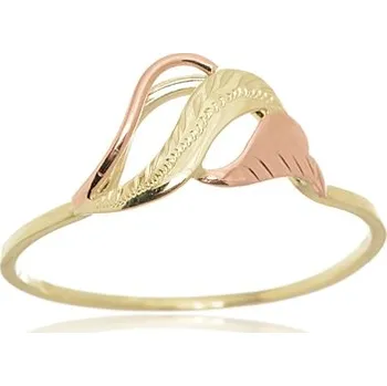 Módní doplněk Prsten ze žlutého zlata PR0552F + DÁREK ZDARMA