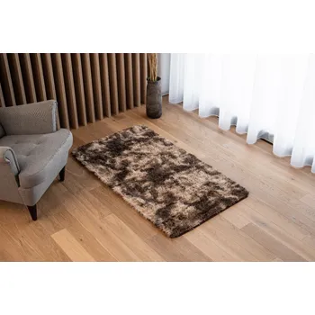 Koberec Chemex Plyšový koberec HOME - HNĚDÝ Rozměr koberce: 120x170 cm