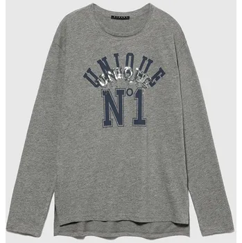 Dívčí tričko Tričko Sisley Grau/ Dunkelblau 8627708 130