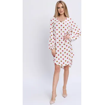 Dámské oblečení Šaty Marks & Spencer Creme/ Pink 1914230 36