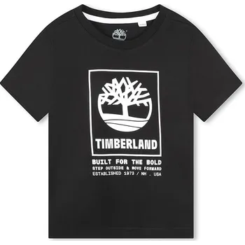 Chlapecké tričko Tričko Timberland Schwarz 6597555 128