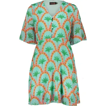 Dámské šaty Šaty miss goodlife Grün/ Orange 8761726 XS