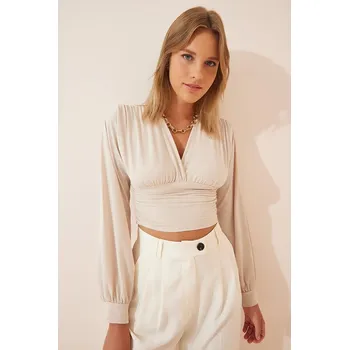 Dámské tričko Happiness Istanbul Creme 1602286 38