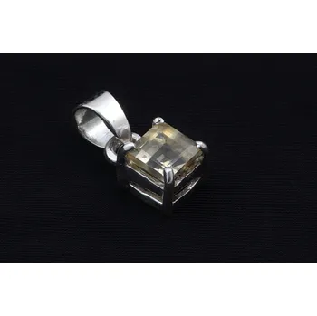 Přívěsek Přívěsek čtvercový citrín - stříbro 5424