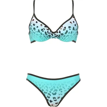 Dámské oblečení Plavky Naturana Türkis/ Khaki 5532489 42D-Cup