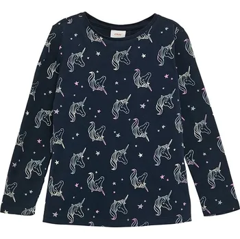 Dívčí tričko Tričko s.Oliver Dunkelblau 6700590 128