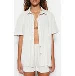 Košile trendyol Creme 7556453 XL